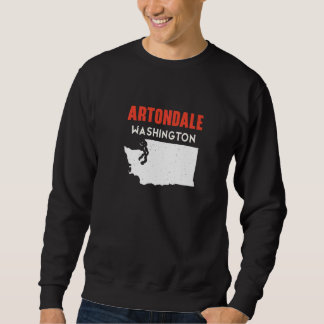 Artondale Washington USA State America Travel Wash Sweatshirt