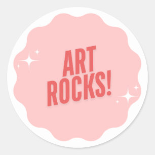 ARTROCKS! Sticker-Gifts for Teacher Classic Round Sticker