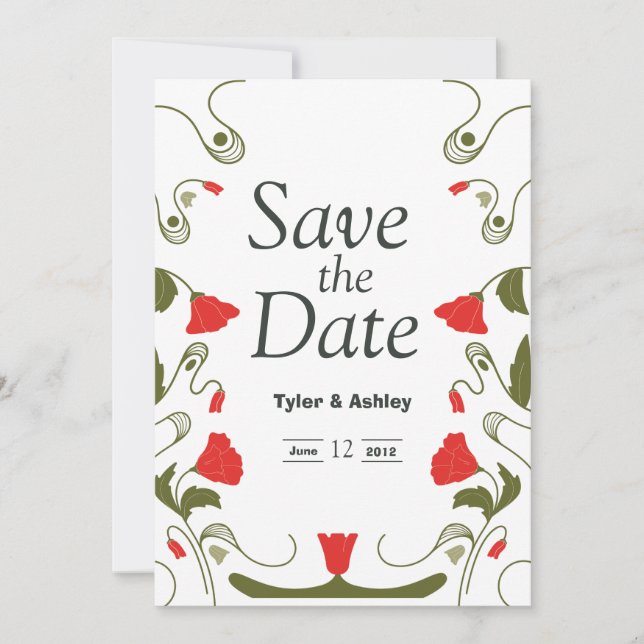 Arts and Craft Boho Elegant Wedding Invitation (Front)