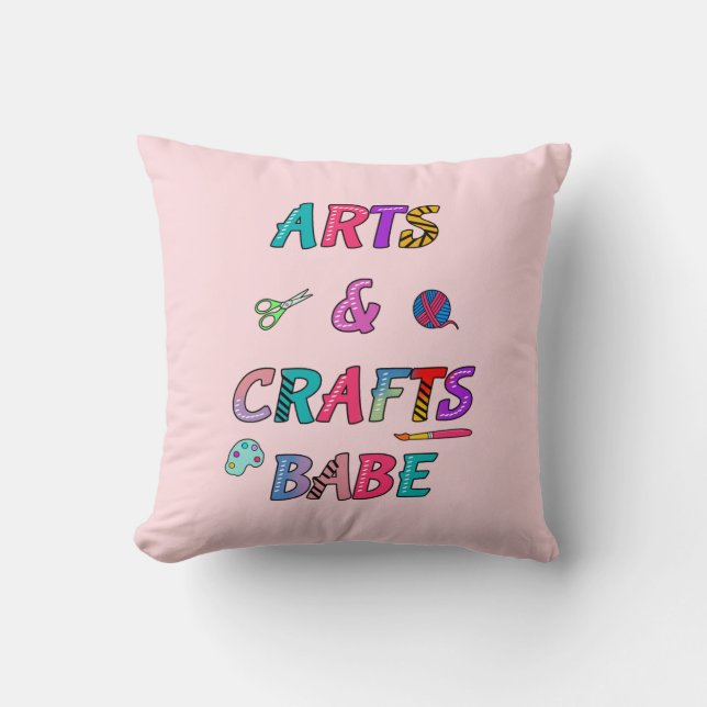 Arts and Crafts Babe Cushion (Front)