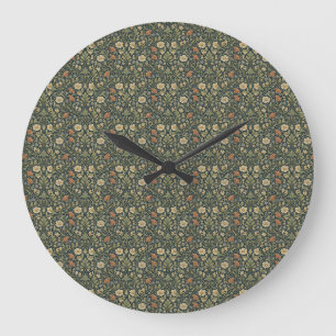 Arts and Crafts Botanical Large Clock