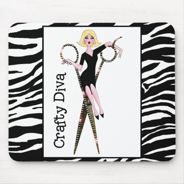 Arts and Crafts Diva Mousepad (Front)