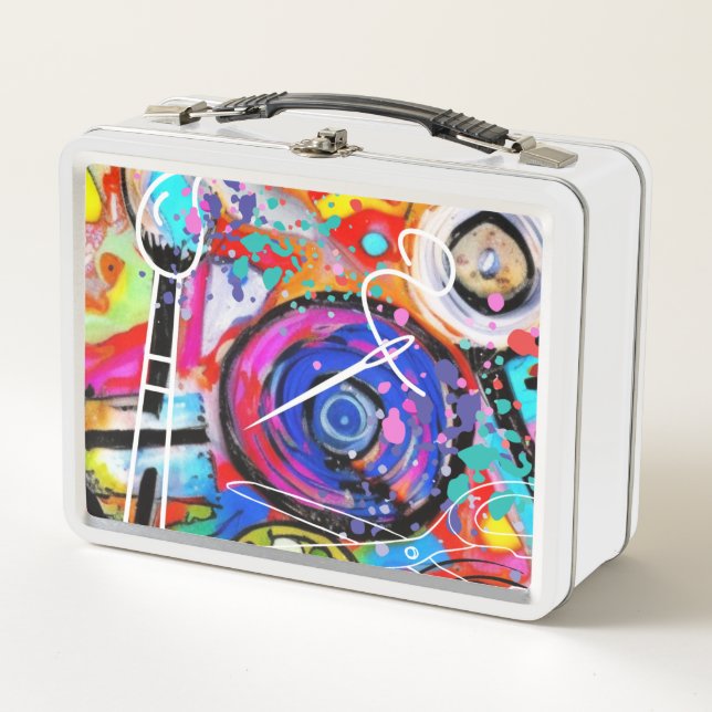 Arts and Crafts  Metal Lunch Box (Front)
