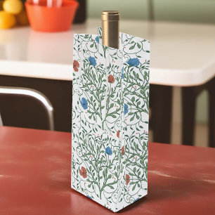 Arts and Crafts Poppies Wine Gift Bag