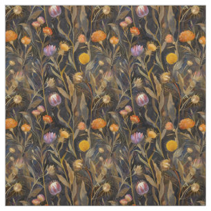 Arts and crafts Scottish thistle and wildflowers Fabric