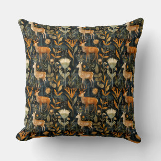 Arts and crafts Scottish thistles and stags Cushion
