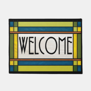 Arts and Crafts Style Welcome Mat