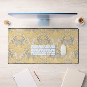 Arts and Crafts Walter Crane Blue White Tulips Desk Mat