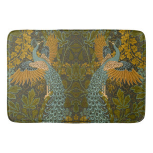 Arts and Crafts Walter Crane Peacock Pattern Bath Mat