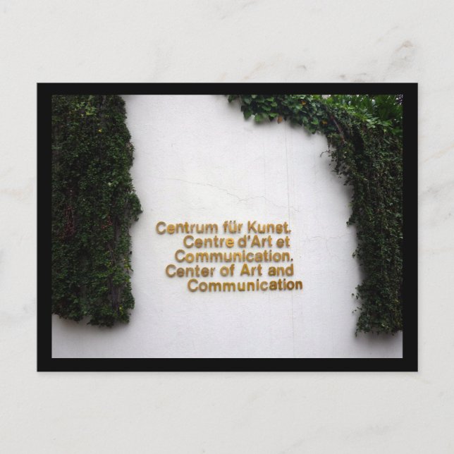 arts centre vaduz postcard (Front)