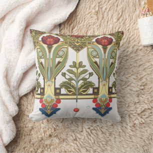 Arts & Crafts Craftsman and Mission Style floral Cushion