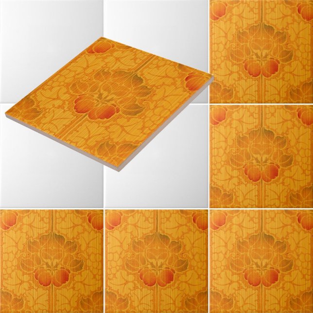 Arts & Crafts, Craftsman or Mission Style Fruit Tile (Creator Uploaded)