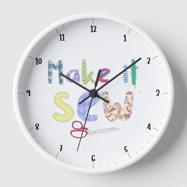 ARTS CRAFTS MAKE IT SEW CLOCK (Front)