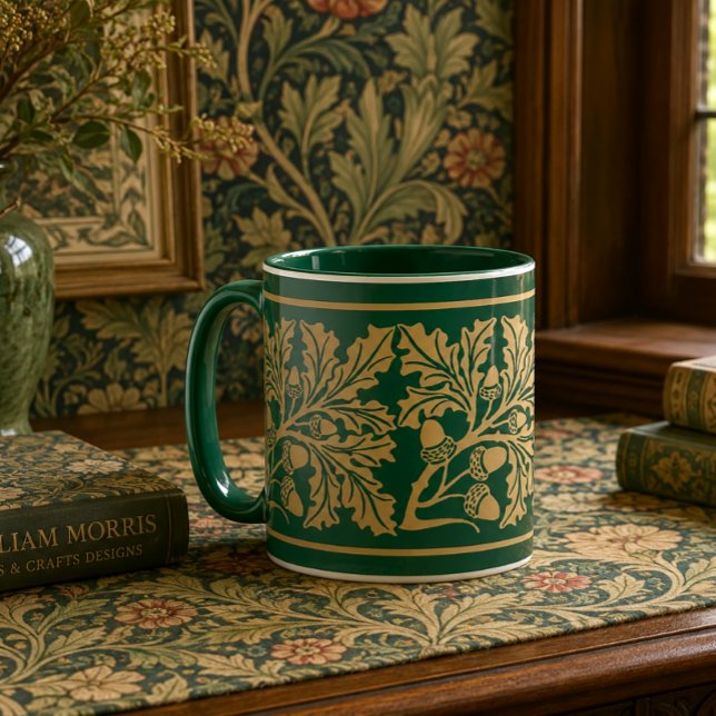 Arts & Crafts Mediaeval Style Oak Leaves & Acorns Mug (Creator Uploaded)