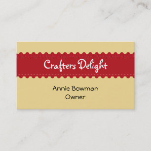 Arts crafts ribbon accessories handmade business card