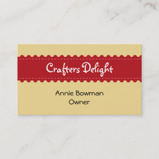 Arts crafts ribbon accessories handmade business card