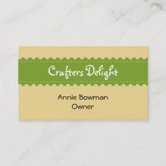 Arts crafts ribbon accessories handmade business card