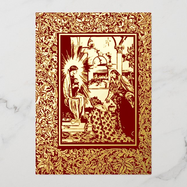 Arts & Crafts Style 1896 Christmas Nativity (Front)