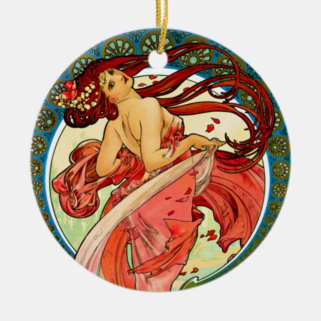 Arts Dance Ceramic Tree Decoration (Front)