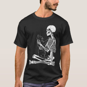 Arts Kitty Skeleton Halloween Costume Skull And Ca T-Shirt