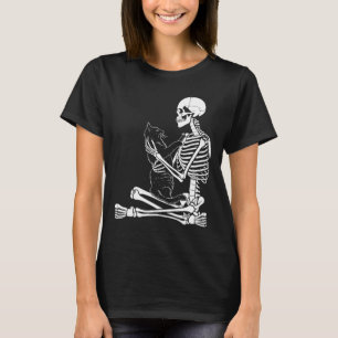 Arts Kitty Skeleton Halloween Costume Skull And Ca T-Shirt