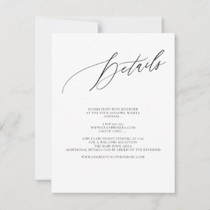 ArtsApp Elegant Details Luxe Calligraphy RSVP Card