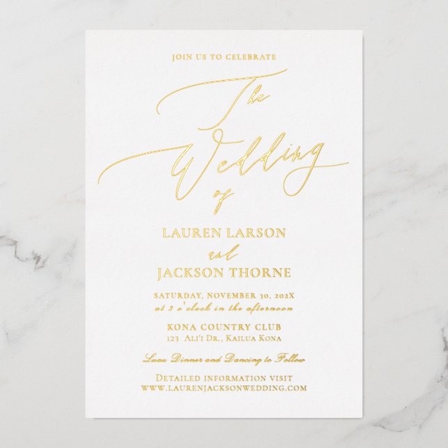ArtsApp Elegant Luxe Calligraphy Wedding DIY Colou (Front)