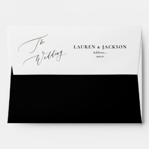 ArtsApp Elegant Luxe Calligraphy Wedding Envelope