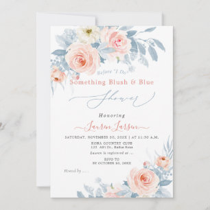 ArtsApp H2 Blush Pink Roses Bridal Shower Invitation