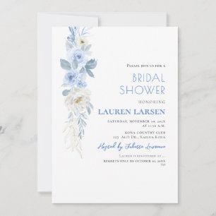 ArtsApp H2 Dusty Blue Roses Greenery Foliage Invitation