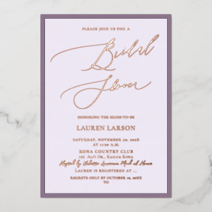 ArtsApp Luxe Calligraphy Dusty Purple Rose Gold