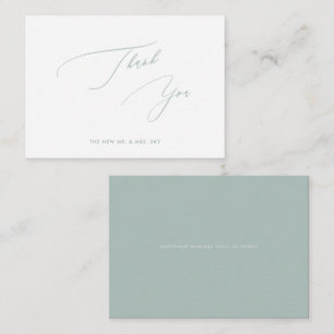 ArtsApp Sage Green Luxe Calligraphy Thank You Card