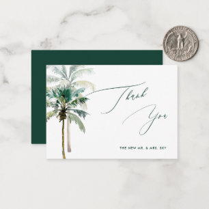 ArtsApp Tropical Luxe Calligraphy Thank You Card