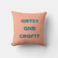 artsy and crafty, arts and crafts cushion