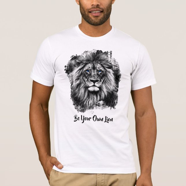 *~* Artsy AP23 Artistic Painting  SILVER LION T-Sh T-Shirt (Front)