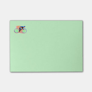 Artsy Bicycling Post-it Notes