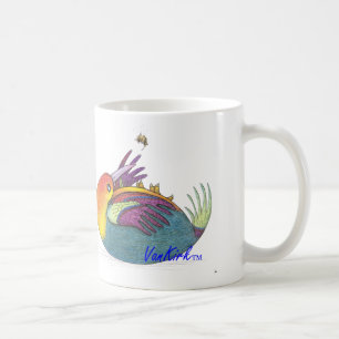 Artsy Bird and Bee Mug