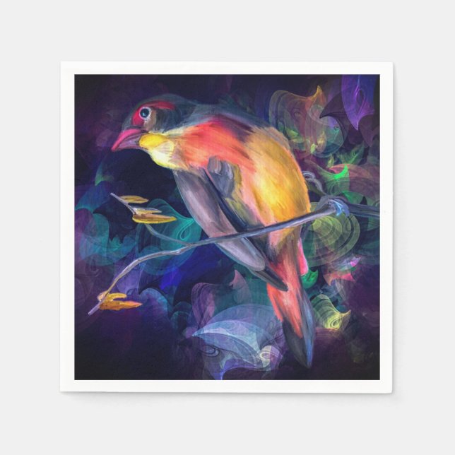 Artsy Bird Napkin (Front)