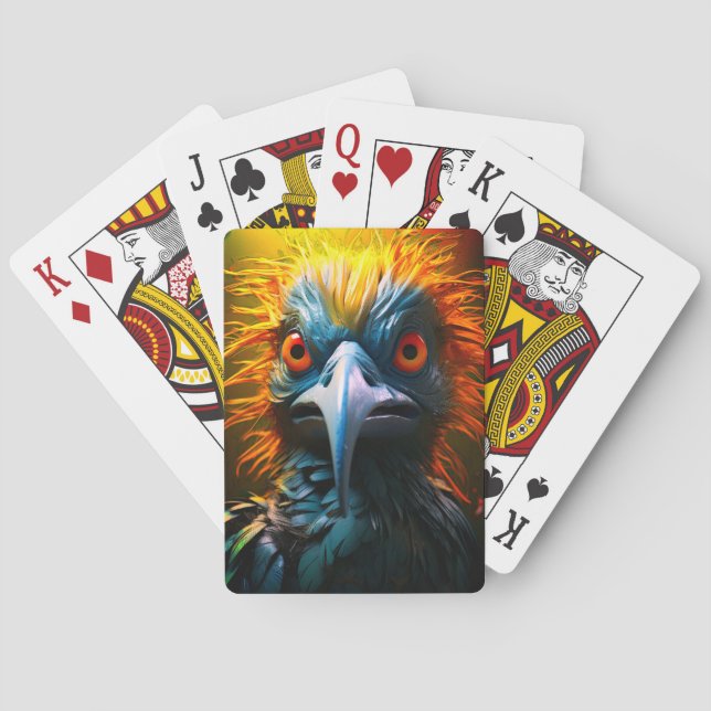 Artsy Bird Playing Cards (Back)