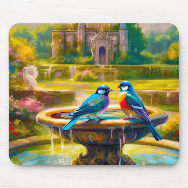 Artsy Birds Mouse Pad (Front)