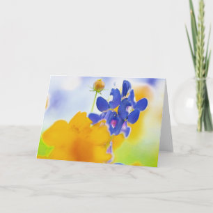 Artsy Bluebonnet Design Card
