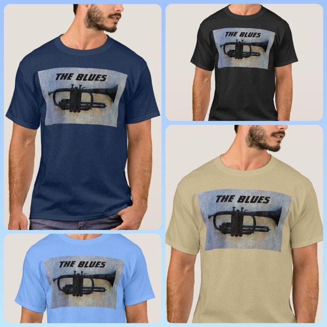 Artsy Blues Trumpet T-Shirt (Creator Uploaded)