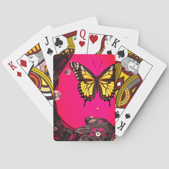 Artsy Butterfly Playing Cards (Back)
