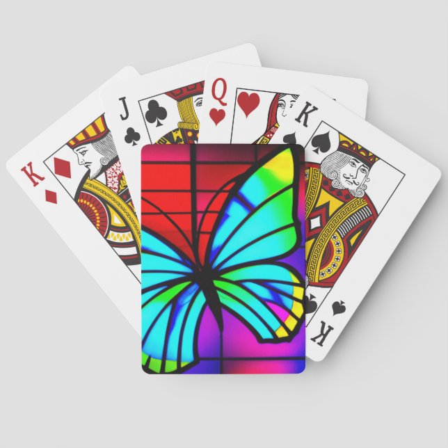 Artsy Butterfly Playing Cards (Back)