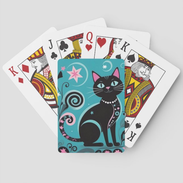 Artsy Cat Playing Cards (Back)