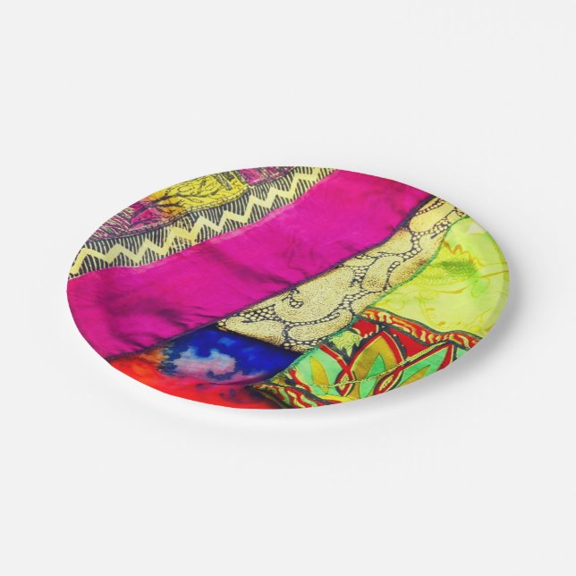 Artsy Cloth Paper Plate (Angled)