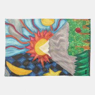 Artsy Colourful Kitchen Towels