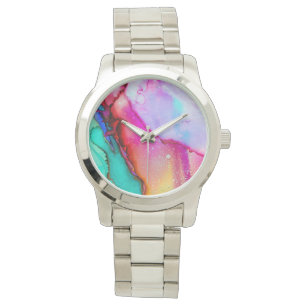 Artsy colourful watch