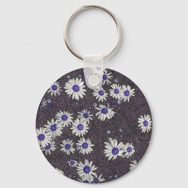 Artsy Daisies Key Ring (Front)