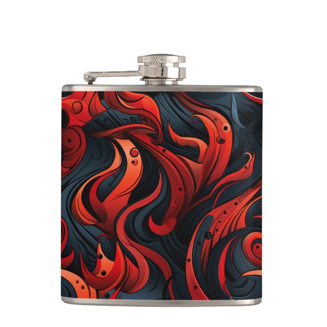 Artsy Design Hip Flask (Front)
